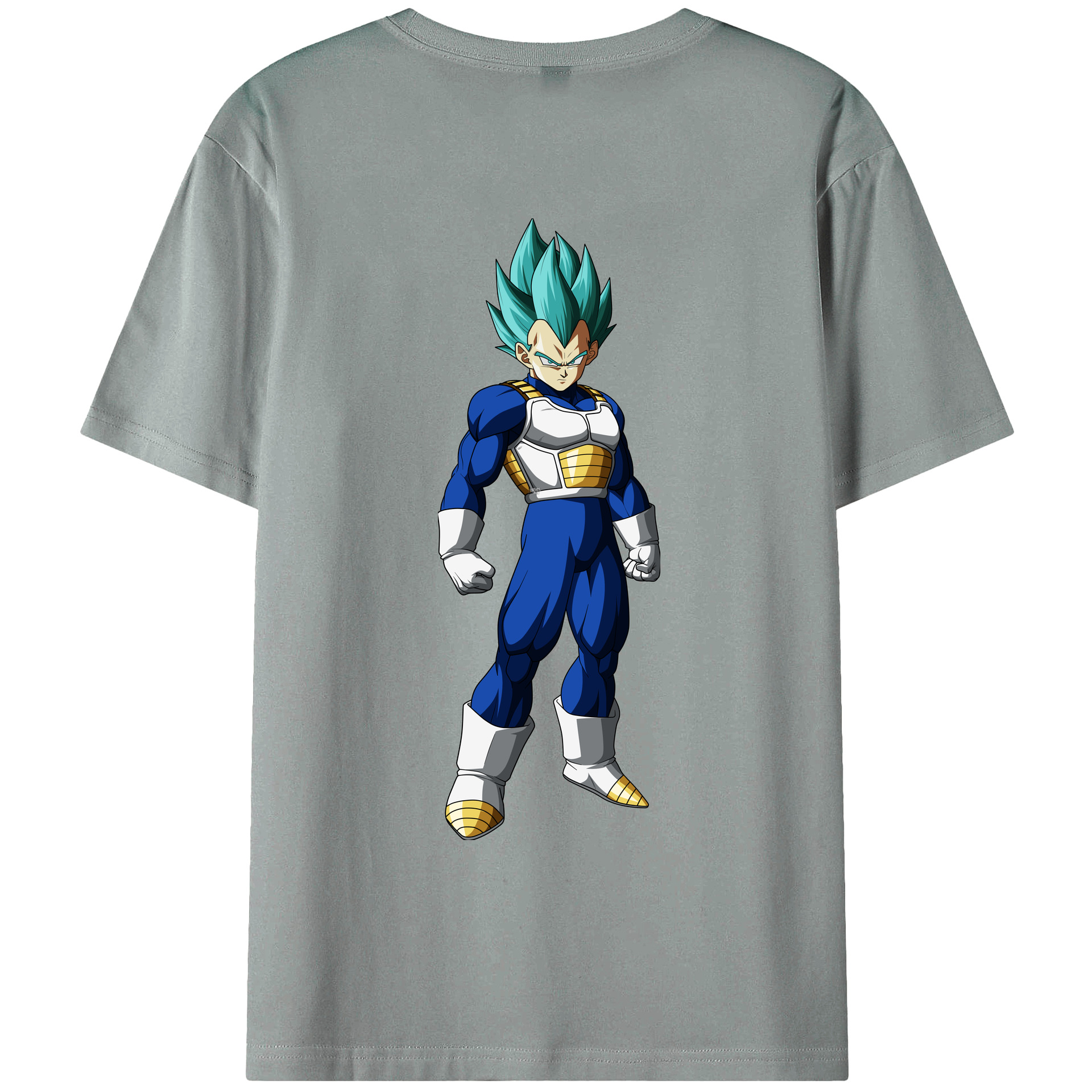 （画像用） ドラゴンボール ベジータ四世（Bejīta Yonsei）DRAGON BALL Vegeta IV 綿100％ メンズ半袖Tシャツ（バックプリント） 通気性